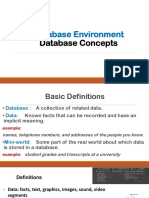 1 - Database Concepts-Environment For Presentation
