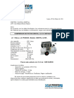 Compresor de Piston Dental 2,5.CV