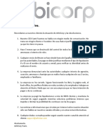 Nota Informativa 10 Diciembre