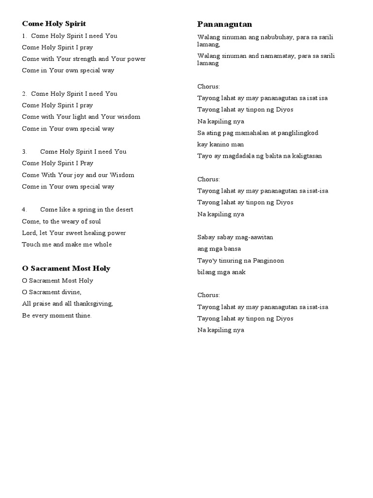 LYRICS | PDF