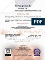 MeetStatPhysIndia2023 School