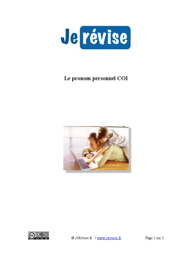 Exercices sur le pronom COI | PDF | Arts du langage et discipline ...