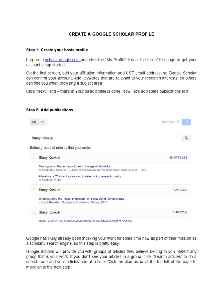 Image Result For Profiles Google Scholar
