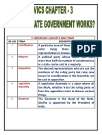 Civics CH-3 How The State Government Works