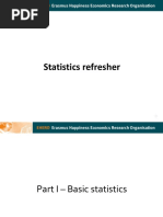 1.1 - Statistics Refresher