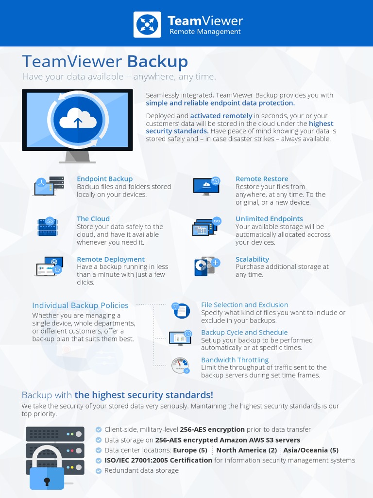 Teamviewer Backup Info Emea En Download Free Pdf Backup Cloud