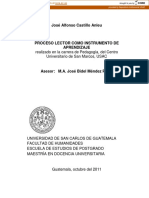 Proceso Lector Como Instrumento de Aprendizaje