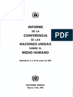 Informe de La Conferencia de Las NNUU Estocolmo 1972