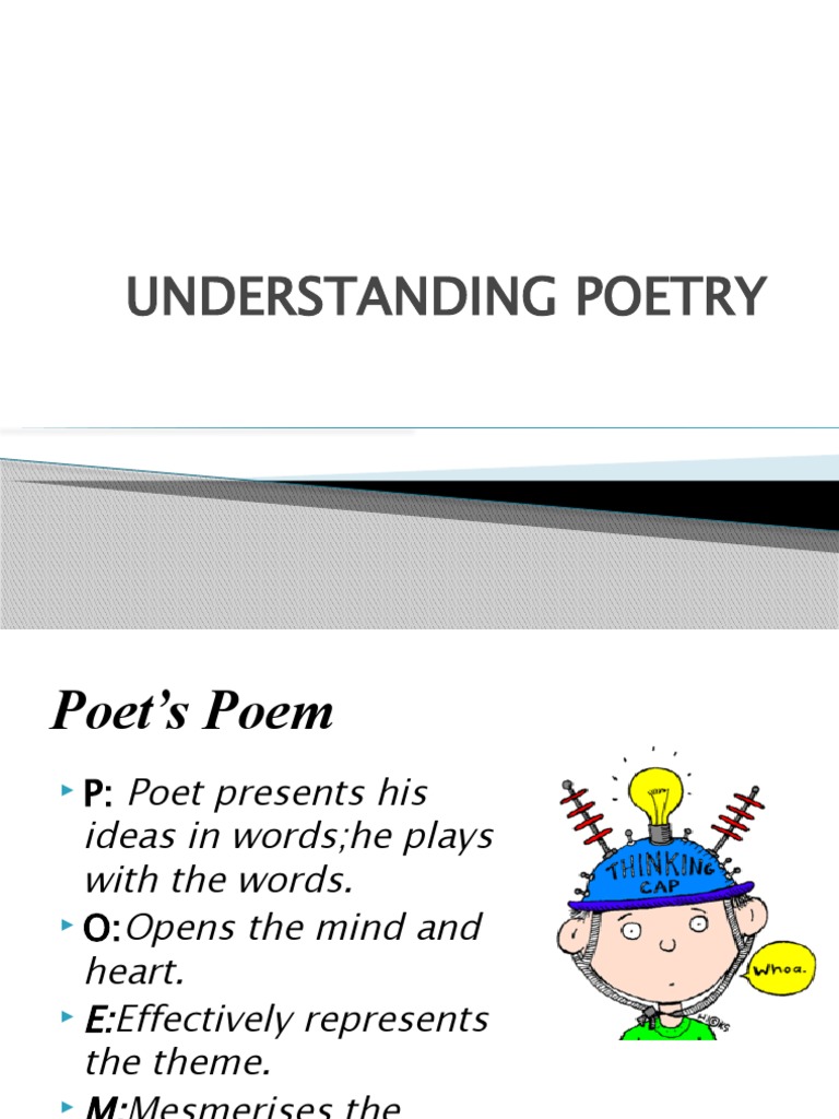 Understanding Poetry PDF Poetry Rhyme