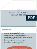 Persoalan Dan Peran MSDM