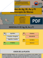 Lab 6 - Minerales de Au, Bi, Ag, PT