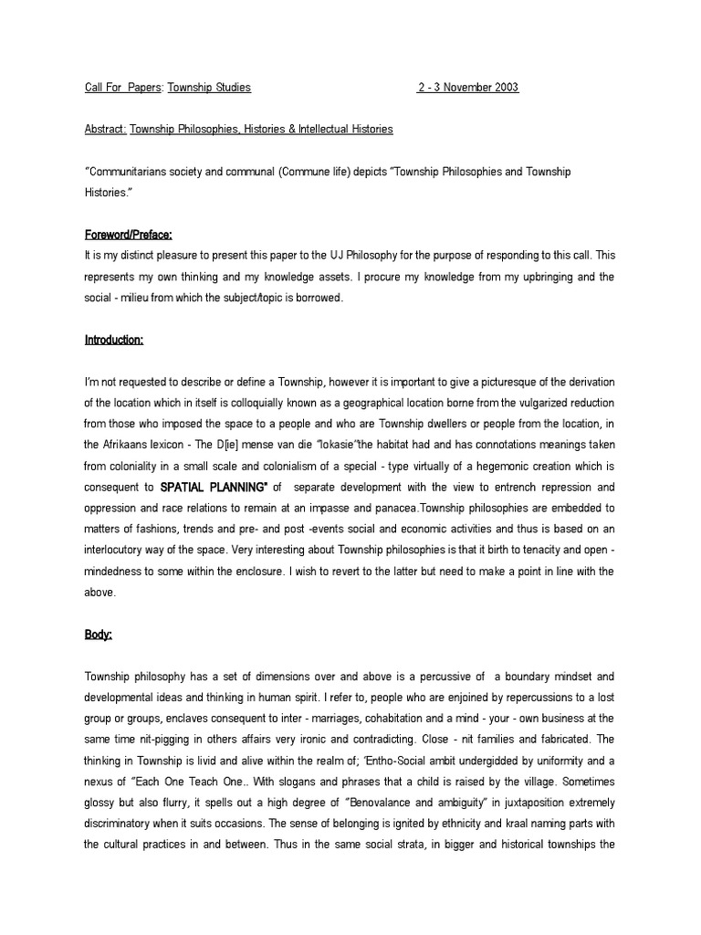 Call For Papers PDF Space