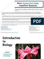 Introduction Biology Lecture PowerPoint VBC