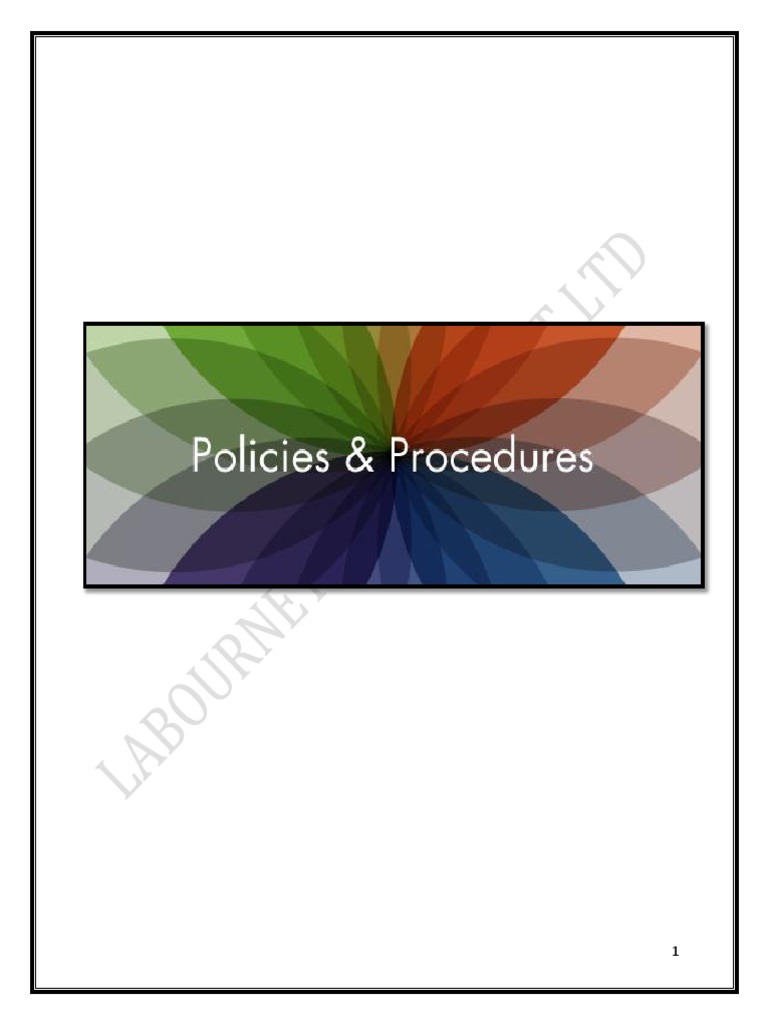 Hr Policies Procedures Version 3 Pdf Recruitment Employment