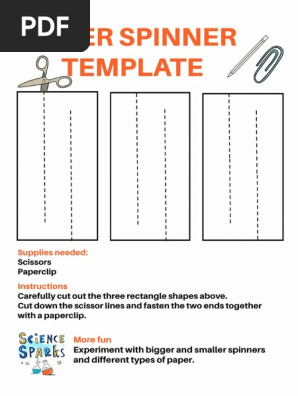 Paper Spinner Template