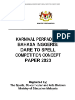 Dare To Spell Competition Concept Paper 2023