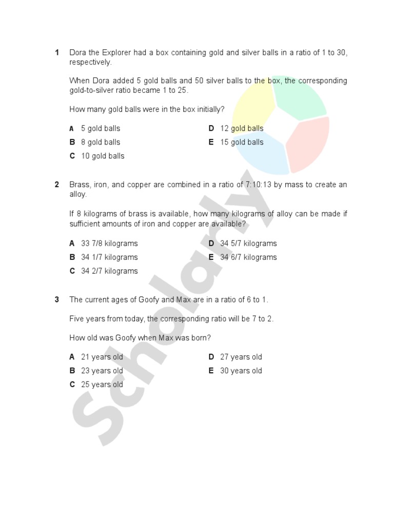 D6 - Y6 - MATH - Homework Questions | PDF | Ratio | Length