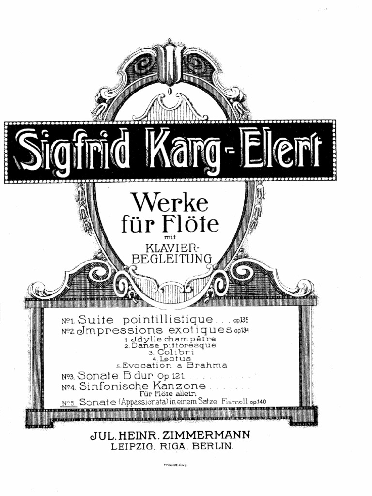 Siegfried KargElert Sonata Op PDF