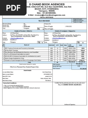 A2Z Book Mart Invoice No 3957