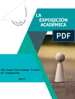 TEMA 6. La Exposición Académica.