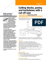CN6 Cutting Blocks, Paving and Kerbstones With A Cut-Off Saw