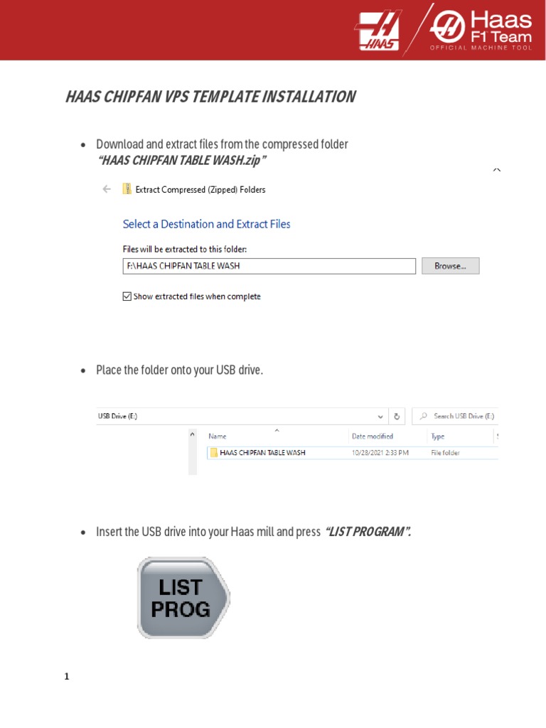 Haas Chipfan VPS Template Installation PDF