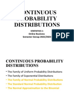 Statistics 1 - Sesi 11 - Continuous Probability Distributions (Cont.)