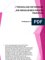 Peranan Teknologi Informasi Dalam Manajemen Rantai Pasokan: Lena Ellitan PS Manajemen, Fakultas Bisnis, UKWMS