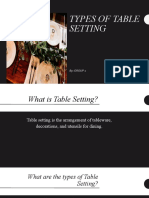 Types of Table Setting