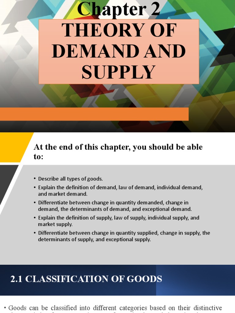 Demand and Supply Theory Overview | PDF | Supply (Economics) | Demand