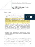 Human Resource Dev Quarterly - 2014 - Collings - Toward Mature Talent Management Beyond Shareholder Value