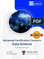 Advanced Certification Course in Data Science - Brochure
