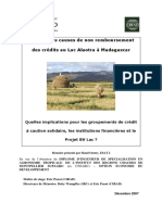 MFG FR Etudes de Cas Analyse Des Causes Non Remboursement Lac Alaotra Madagascar 12 2007