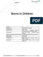 BSUH Paediatric Trauma Guidelines Burns