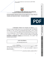 MPPR. ACP. Dano Moral Coletivo - Suspensao Atendimento Hospital Sus