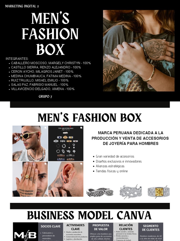 Men'S Fashion BOX Marketing Digital 2 PDF Red mundial y web