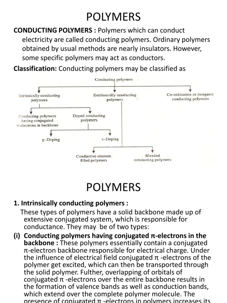 Lecture 16 pdf polymers electrical resistivity and conductivity
