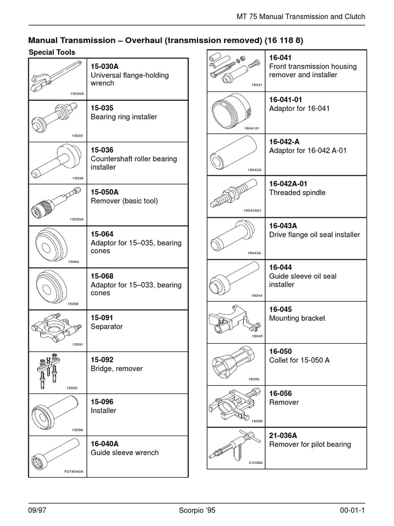 MT75 Manual Transmission Overhaul Guide | PDF | Manual Transmission ...