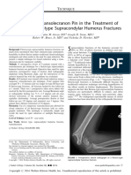 The Use of A Transolecranon Pin in The Treatment of Flexion-Type SCFs