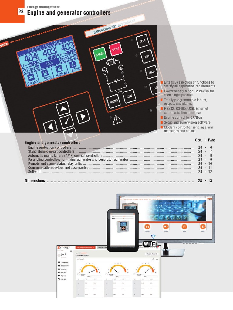 28 - Engine and Generator Controllers | PDF | Alternating Current ...