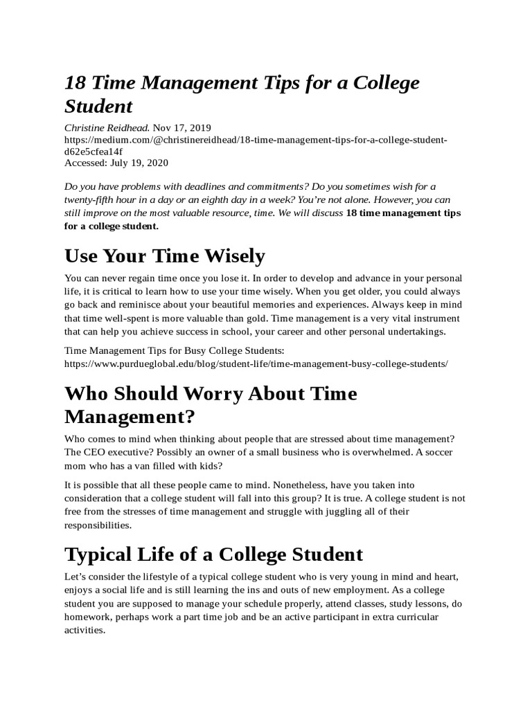 Chapter 5 Time Management | PDF | Time Management | Professional Skills