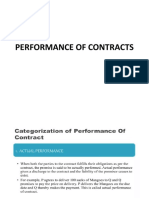 Performance of Contracts