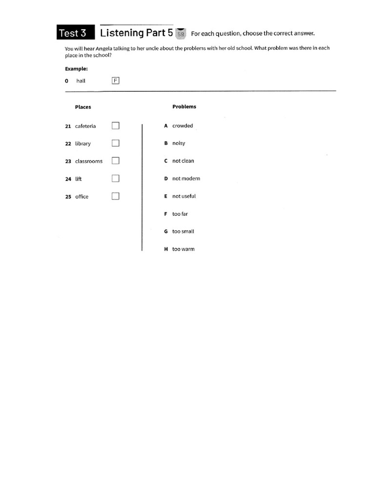Listening Test 3 Part 5 | PDF
