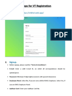 Steps For Registration Process