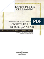 Yaşamının Son Yıllarında Goethe Ile Konuşmalar - Johann Peter Eckermann (PDFDrive)