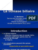 La Lithiase Biliaire. Résid2011