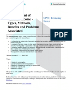 Measurement of National Income Types Methods Benefits and Problems Associated E6766766