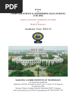 CSD - III & IV Sem MR-21 Syllabus