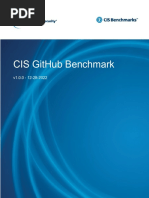 CIS GitHub Benchmark v1.0.0 PDF