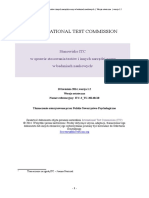 International Test Commission: Stanowisko ITC W Sprawie Stosowania Testów I Innych Narzędzi Oceny W Badaniach Naukowych